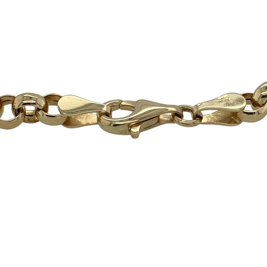 Bring classic elegance and everyday versatility to your jewellery collection with this pre-owned 9ct yellow gold belcher bracelet β a timeless piece with a refined, balanced look.
Design: The bracelet measures 7.5" in length and features 4mm belcher links, offering a rounded, open style that provides both durability and a graceful appearance.
Material: Made from 9ct yellow gold, the polished finish enhances the warm tone of the metal and highlights the smooth, traditional link design.