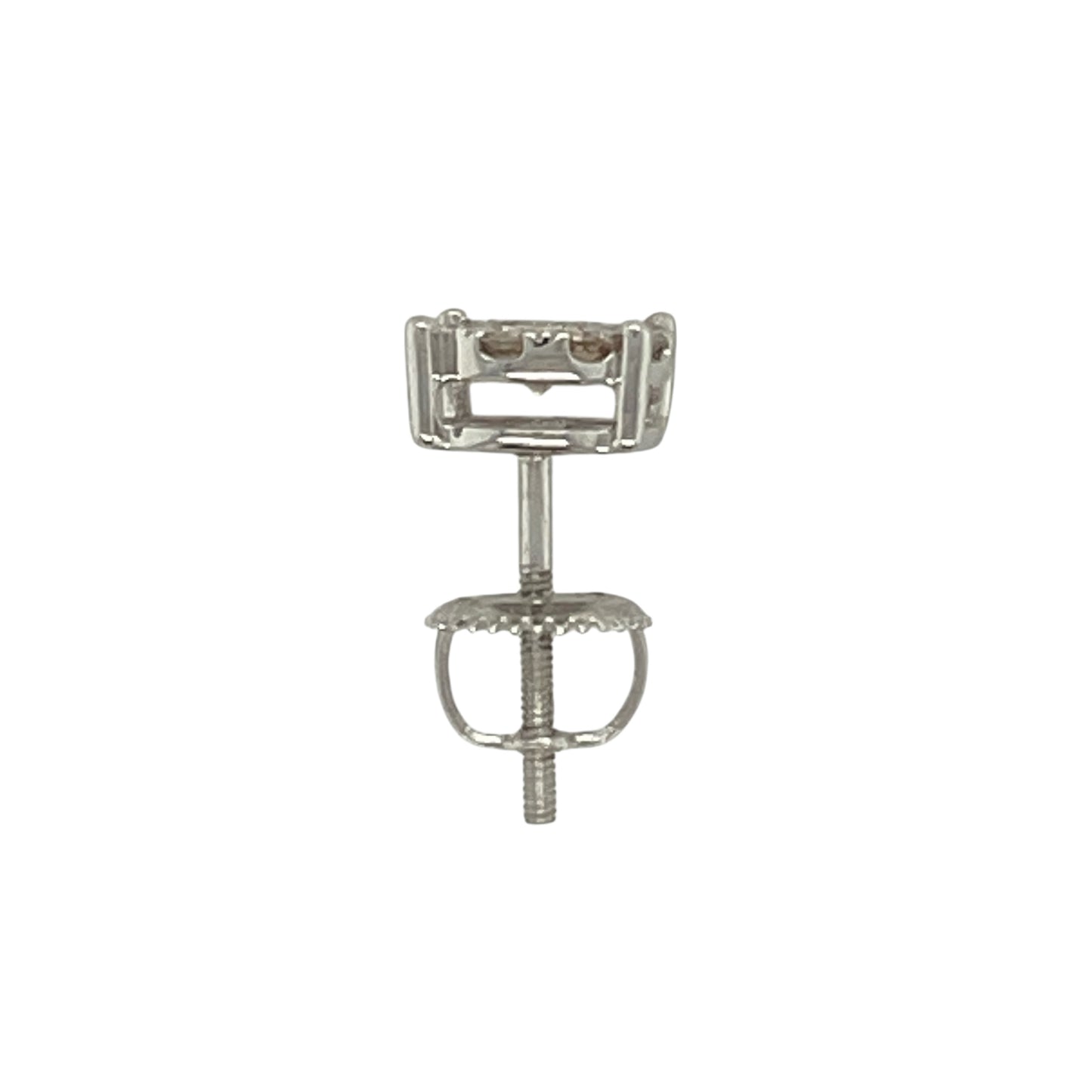 New 9ct White Gold & Multi Set Diamond Stud Earring