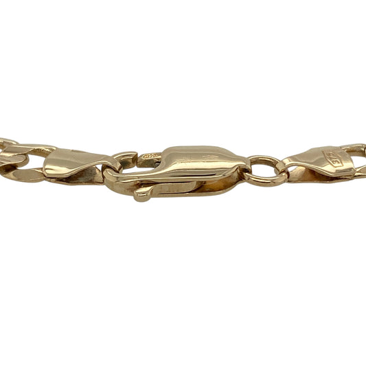 Bring classic style and bold golden shine to your collection with this pre-owned 9ct yellow gold 8" curb braceletβan essential piece offering timeless appeal and everyday versatility.
Design: This bracelet features traditional 5mm curb links, giving it a clean, polished look with a strong visual presence. The smooth interlocking design lays comfortably on the wrist while reflecting light beautifully.