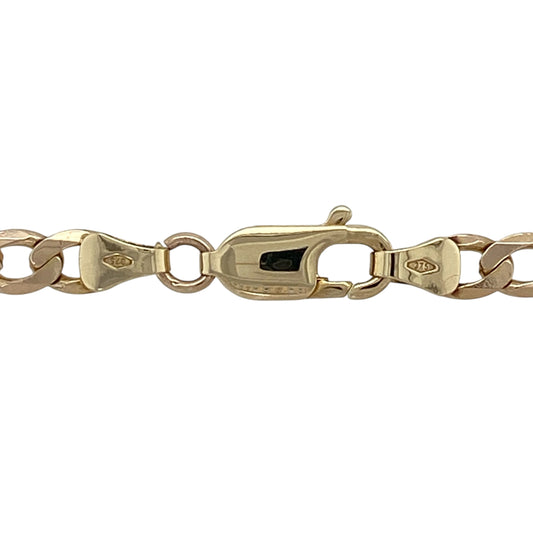 Bring strong presence and classic golden style to your collection with this pre-owned 9ct yellow gold curb chain—an impressive and timeless everyday piece.
Design: This 18" chain features 5mm curb links, offering a clean, structured profile with excellent shine and a confident, versatile look. Its polished finish enhances the bold, traditional style.
Material: Made from 9-carat yellow gold, the chain displays a rich, warm tone that complements the classic curb-link design.