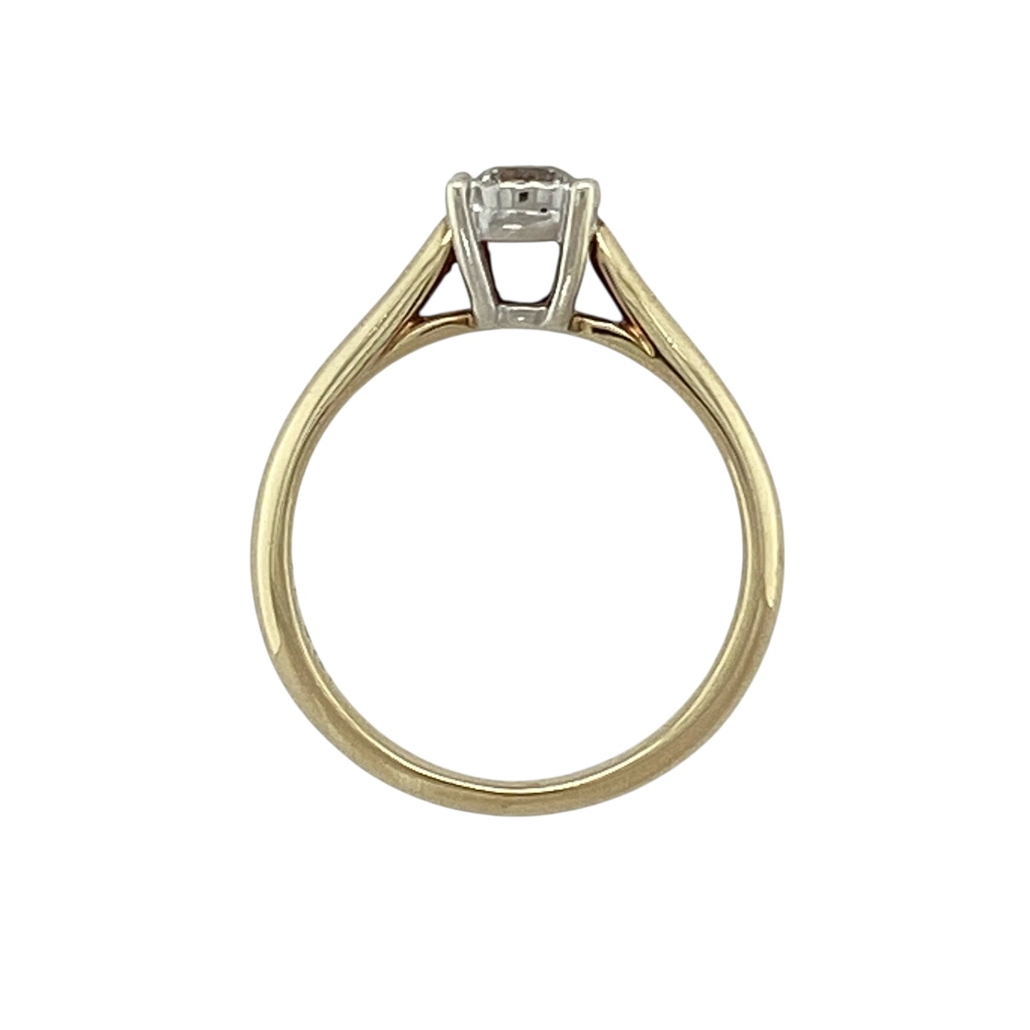 9ct Gold & Diamond Illusion Set Solitaire Ring