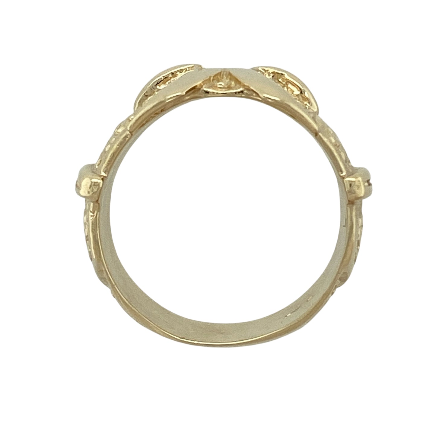 9ct Gold Double Buckle Ring