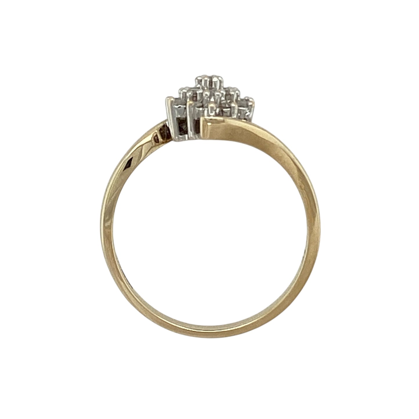 9ct Gold & Diamond Set Cluster Ring