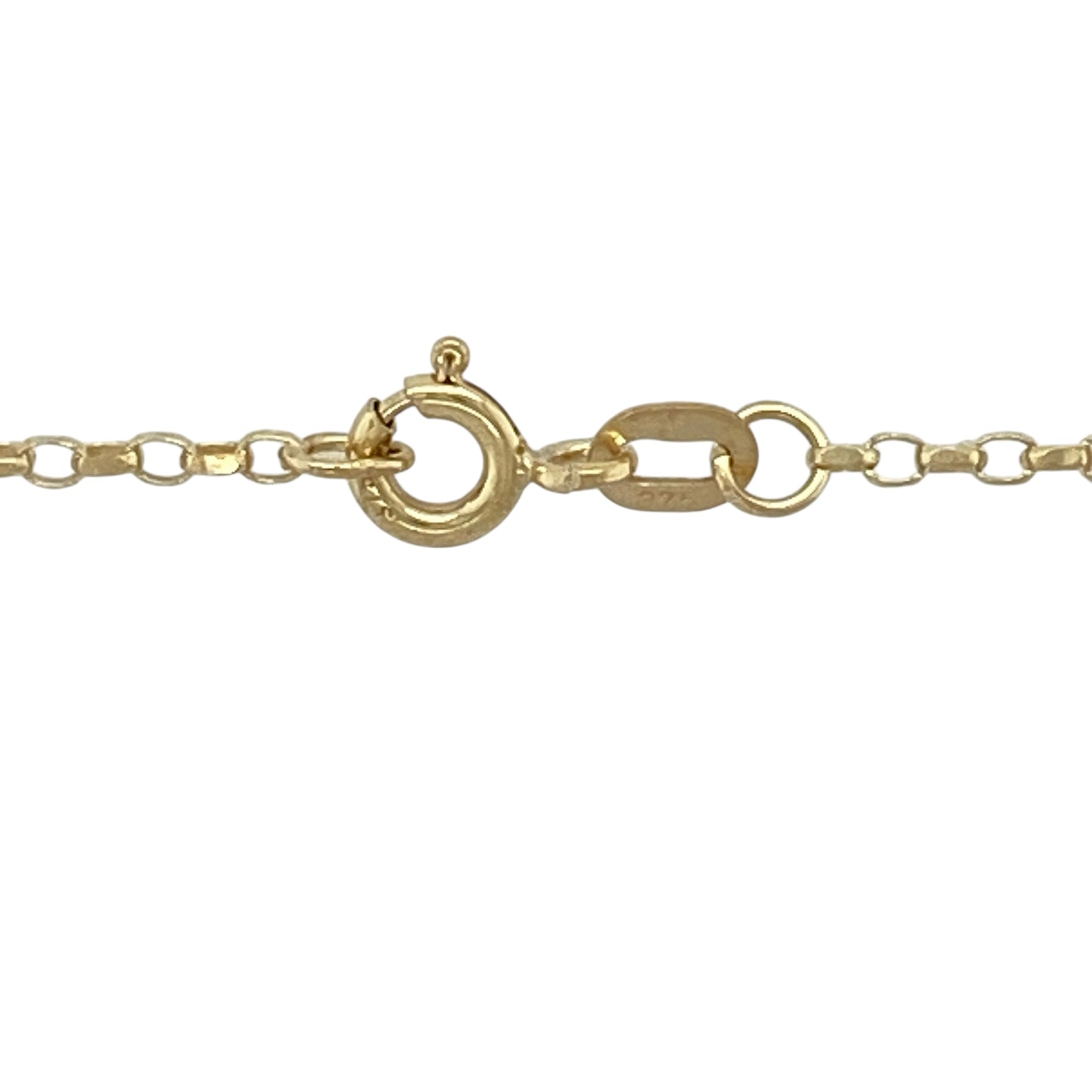 9ct Gold & Clear Quartz Oval 20" Necklace