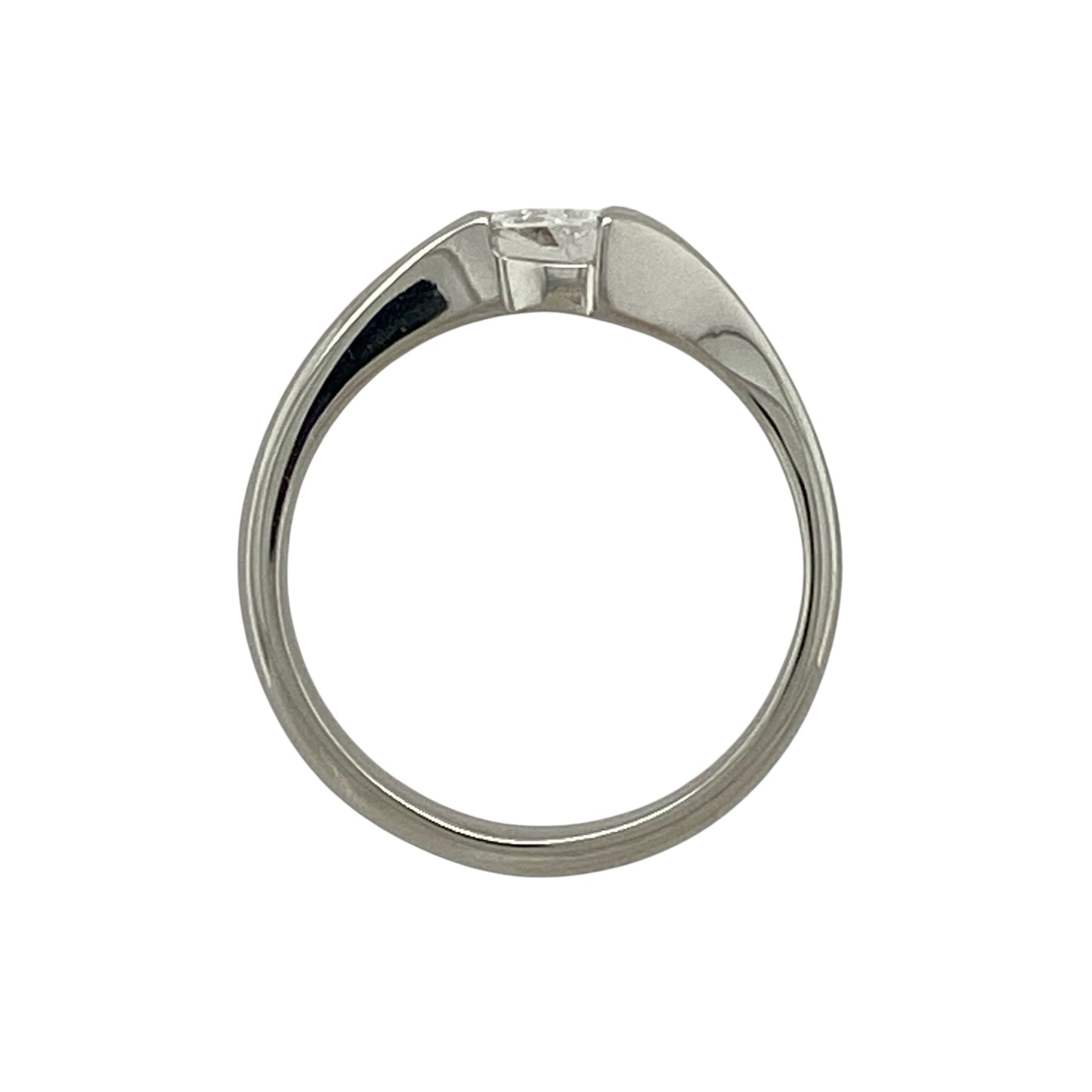 Platinum & Diamond Set Trillion Cut Ring