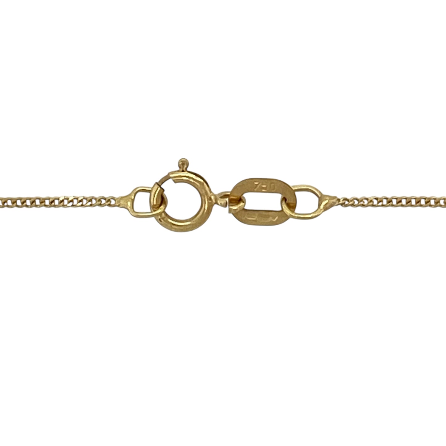 18ct Gold Diamond & Pearl Set 18" Necklace