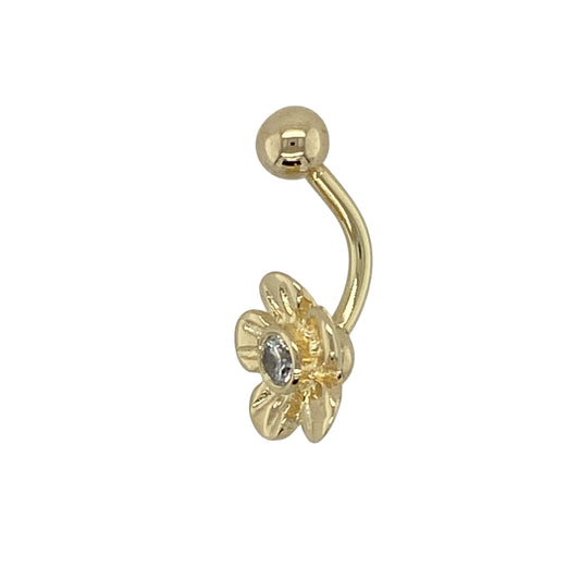 Bring subtle sparkle and contemporary style to your jewellery collection with this pre-owned 9ct yellow gold cubic zirconia set belly bar, offering a refined look with a touch of brilliance—perfect for everyday wear.
Design: The belly bar features a single cubic zirconia stone at the centre measuring approximately 3mm in diameter, adding a clean and eye-catching sparkle.