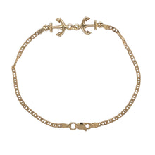 Load image into Gallery viewer, 14ct Gold 7.25&quot; Anchor Bracelet
