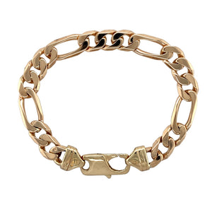 9ct Gold 8.75" Figaro Bracelet