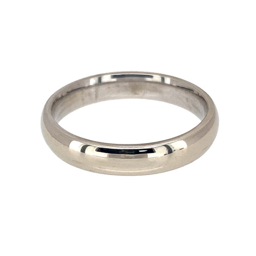 9ct White Gold 4mm Wedding Band Ring