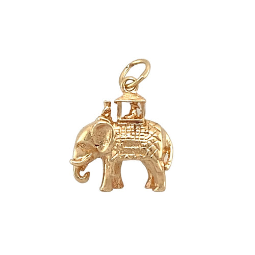 9ct Gold Indian Style Elephant Charm