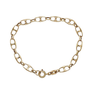 9ct Gold 7.25" Anchor Style Bracelet