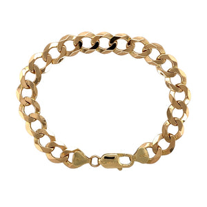 9ct Gold 7.75" Curb Bracelet