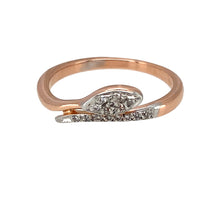 Load image into Gallery viewer, 9ct Gold &amp; Diamond Set Snake/Serpent Ring
