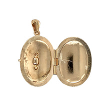 Load image into Gallery viewer, 9ct Gold &amp; Amethyst Set Oval Locket
