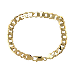9ct Gold 8.25" Curb Bracelet