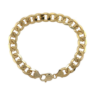 9ct Gold 9.25" Curb Bracelet