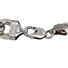 Load image into Gallery viewer, Preowned 925 Silver 9&quot; Curb Bracelet with the weight 101.50 grams and link width 16mm
