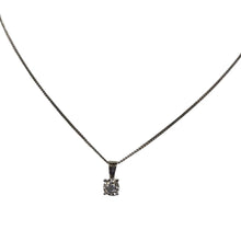 Load image into Gallery viewer, New 9ct White Gold &amp; Diamond Solitaire Set Pendant
