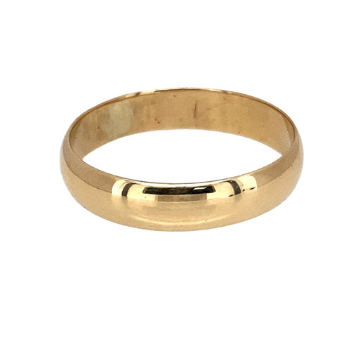 9ct Gold 4mm Wedding Band Ring