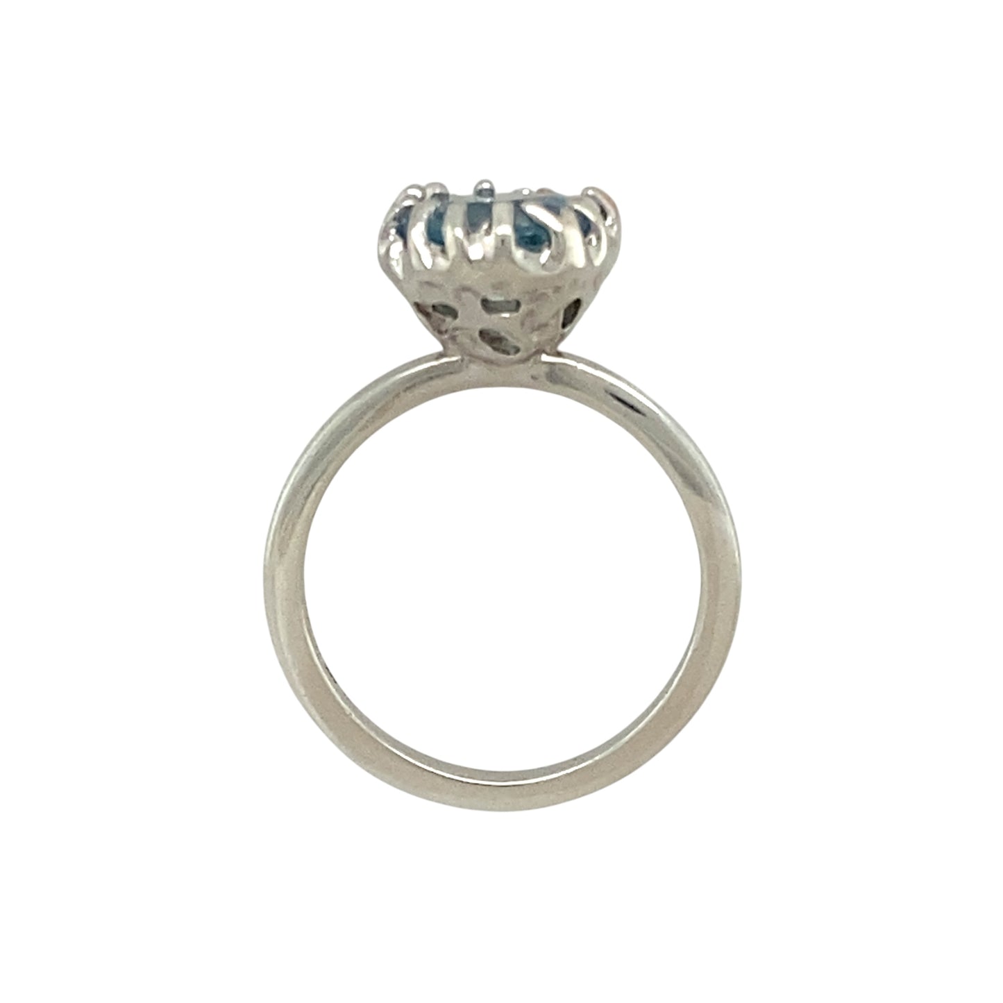 925 Silver & Blue Topaz Set Clogau Ring