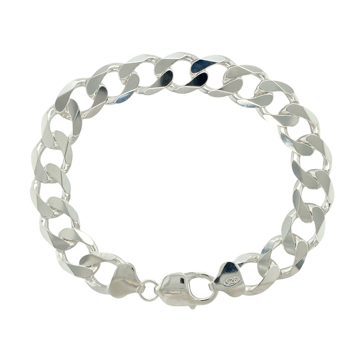 New 925 Silver 8.5" Curb Bracelet