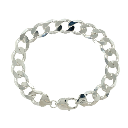 New 925 Silver 8.5" Curb Bracelet