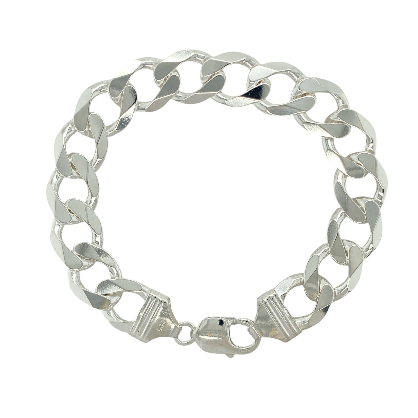 New 925 Silver 8.5" Curb Bracelet