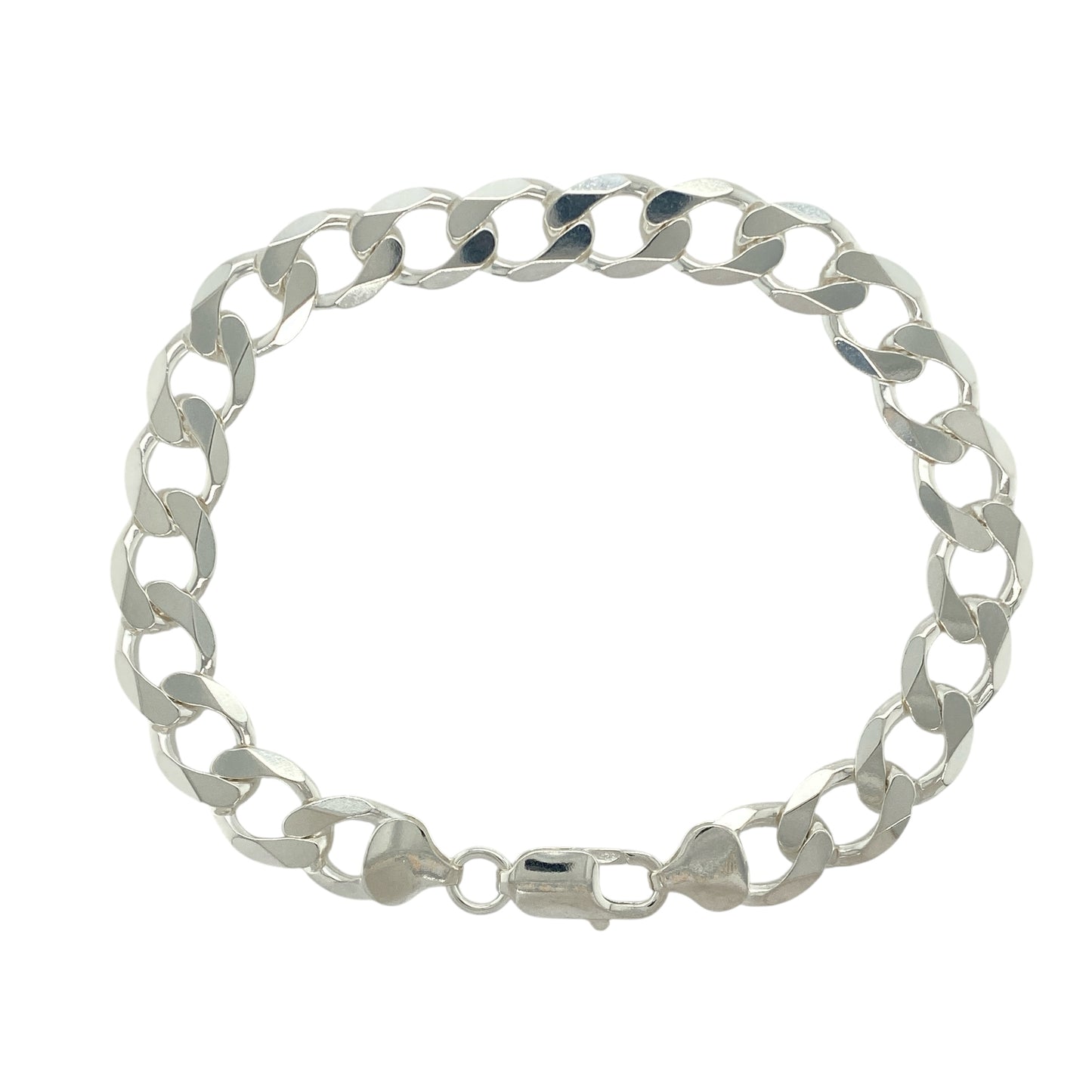 New 925 Silver 8.75" Curb Bracelet