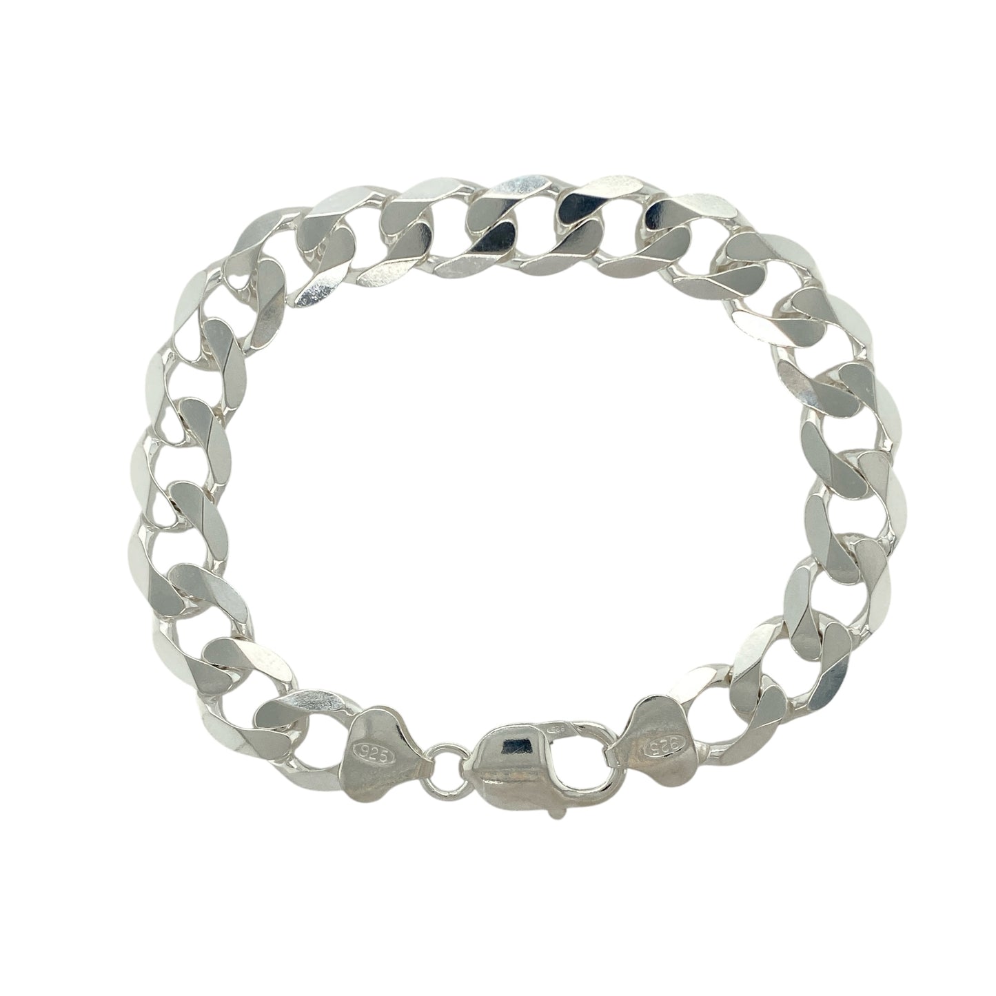 New 925 Silver 8.75" Curb Bracelet