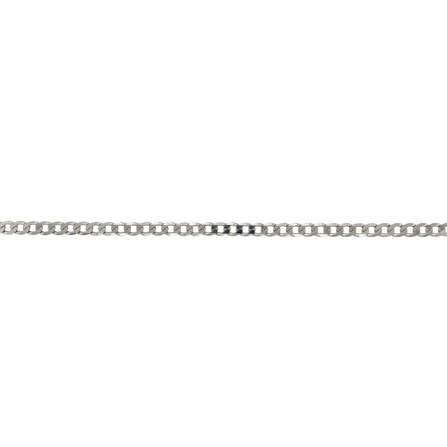 9ct White Gold 24" Curb Chain