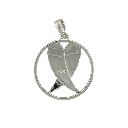 New Silver Angel Wings Round Pendant and the weight 2.30 grams