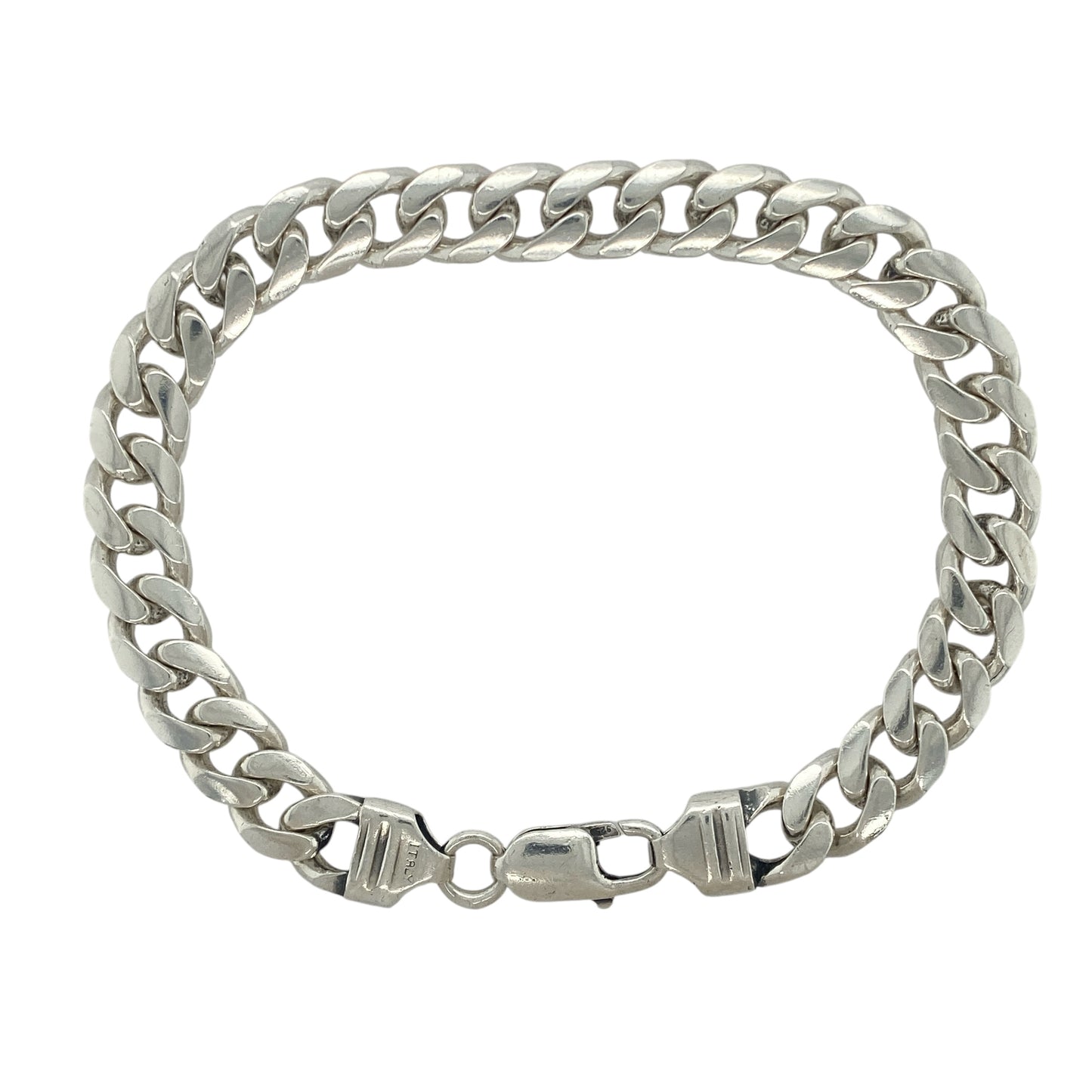 925 Silver 8.5" Curb Bracelet