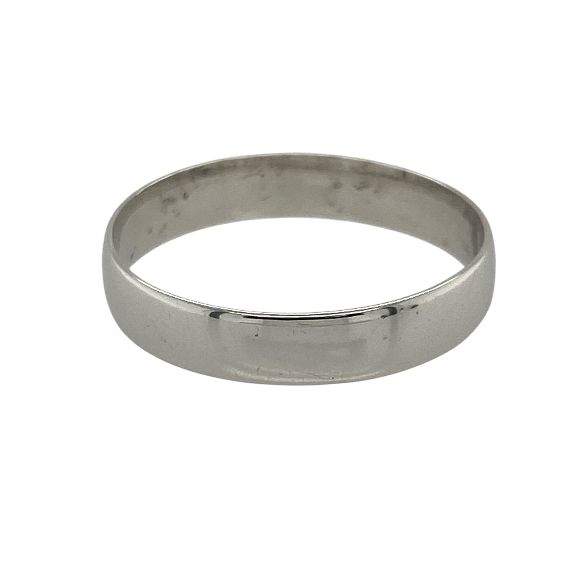 9ct White Gold 4mm Wedding Band Ring
