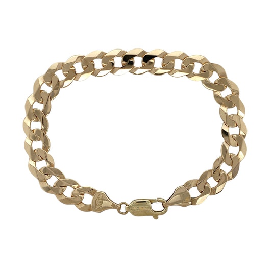 9ct Gold 8.5" Curb Bracelet
