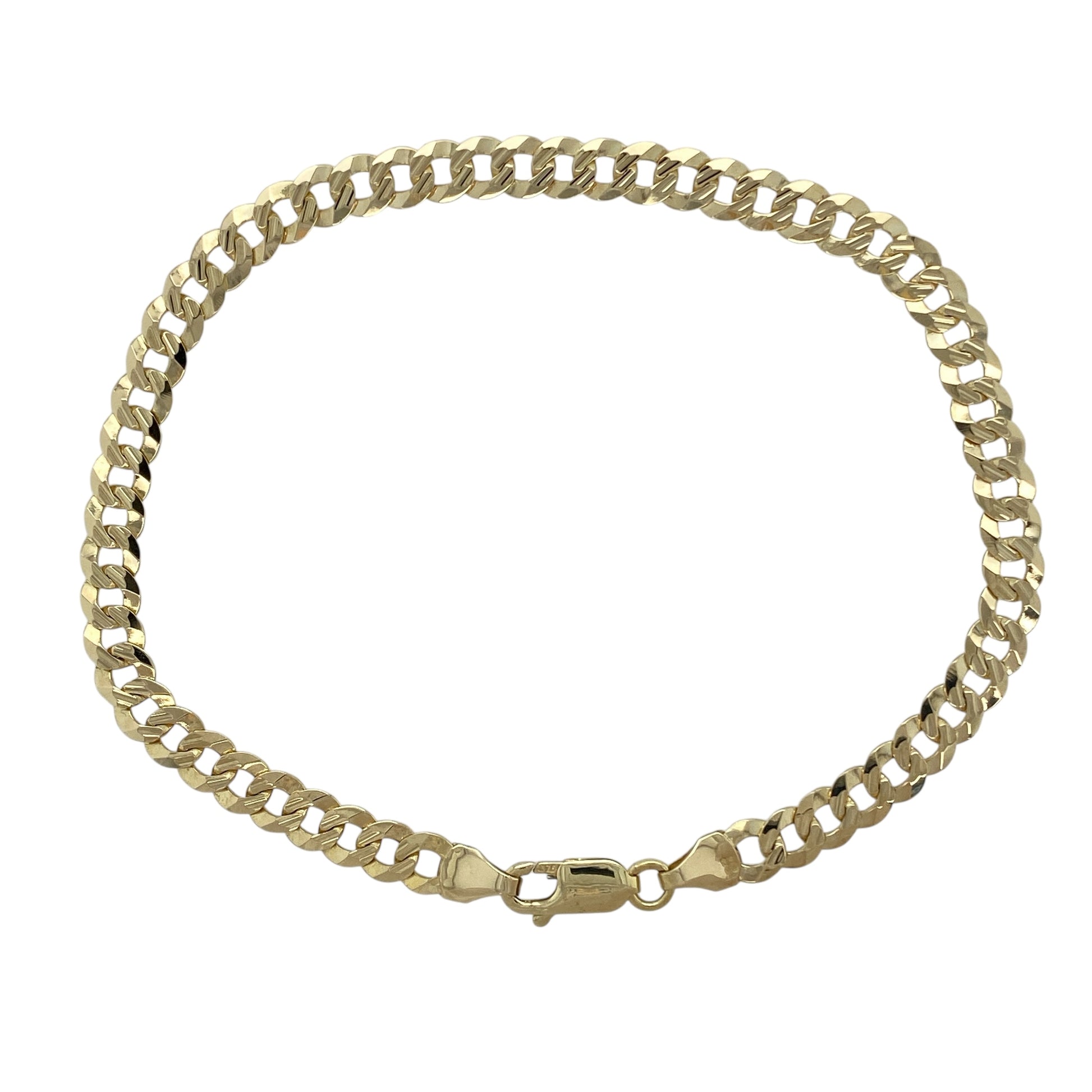 9ct Gold 8.5" Curb Bracelet