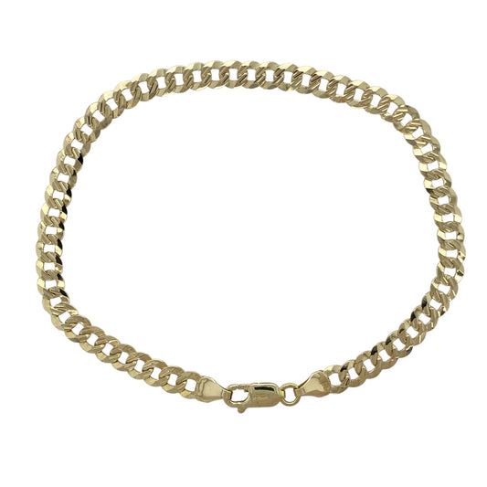 9ct Gold 8.5" Curb Bracelet
