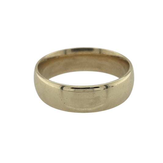 9ct Gold 6mm Wedding Band Ring