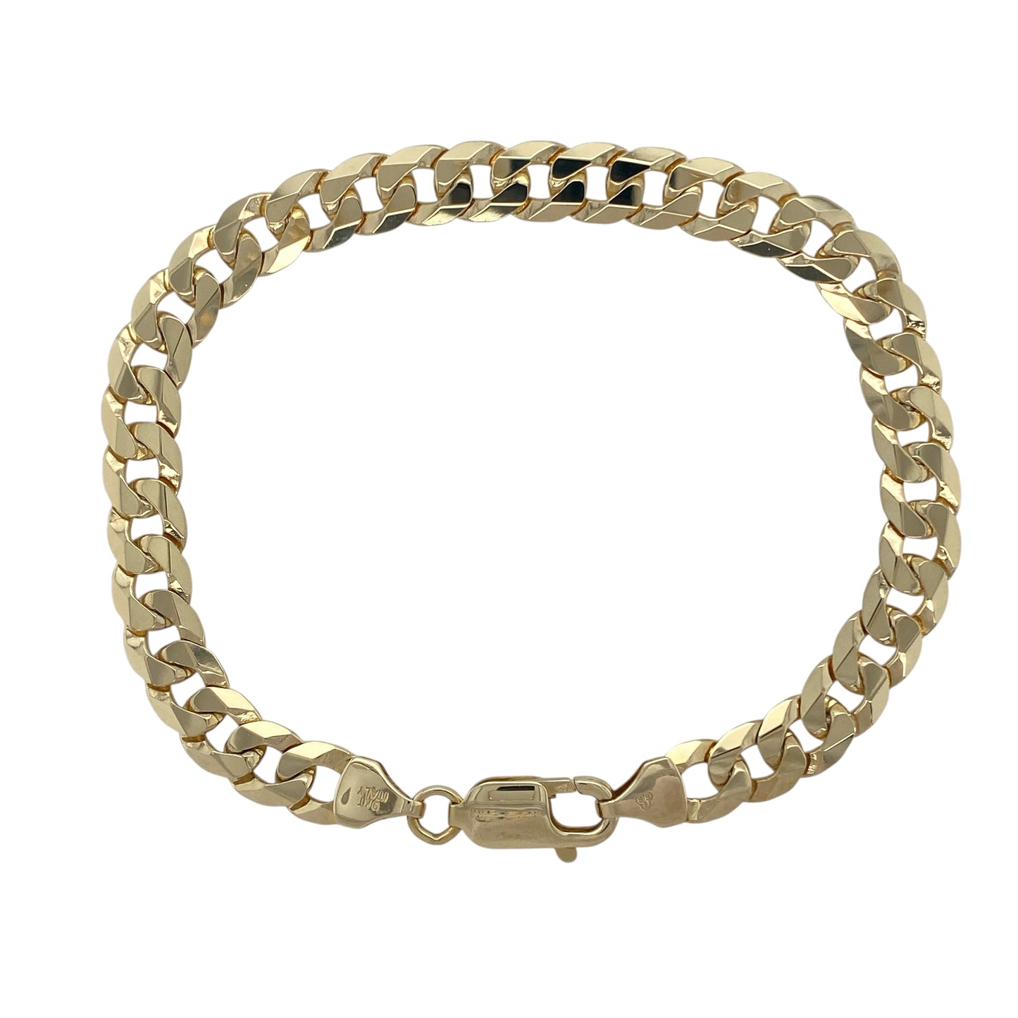 9ct Gold 8.5" Curb Bracelet