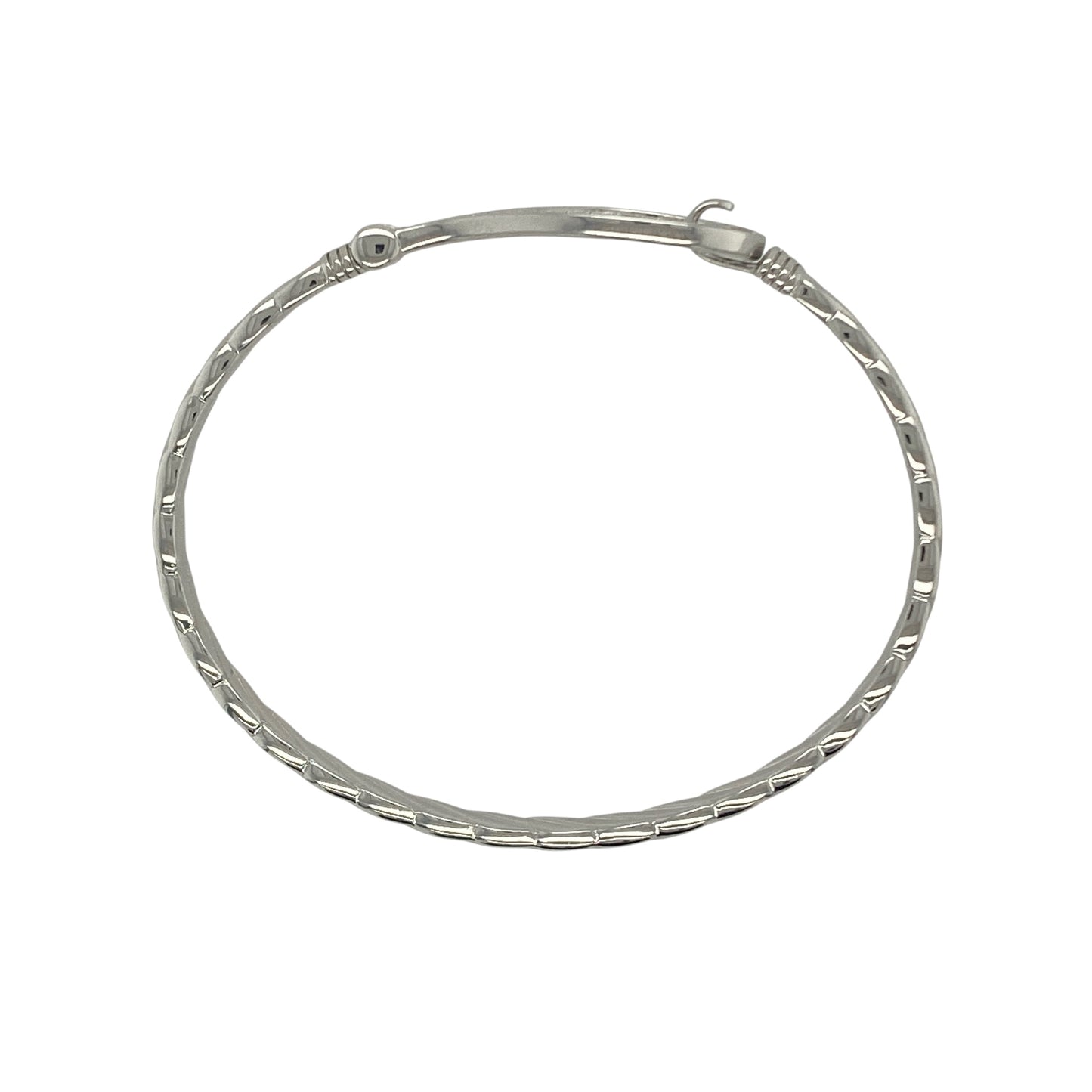 New 925 Silver & Cubic Zirconia Set Children's Horseshoe Bangle
