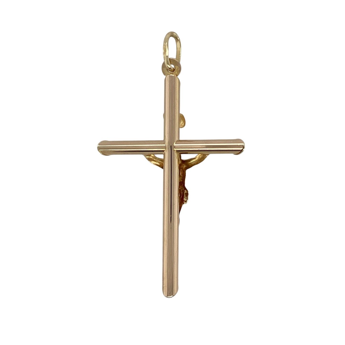 Bring faith and timeless elegance to your collection with this pre-owned 9ct yellow gold crucifix pendant—a classic and meaningful symbol of devotion and protection.
Design: The pendant features a traditional crucifix design with fine detailing that highlights the figure and cross, offering a refined and spiritual aesthetic.
Material: Made from solid 9-carat yellow gold, the polished finish enhances the intricate craftsmanship and gives the piece a warm, radiant glow.