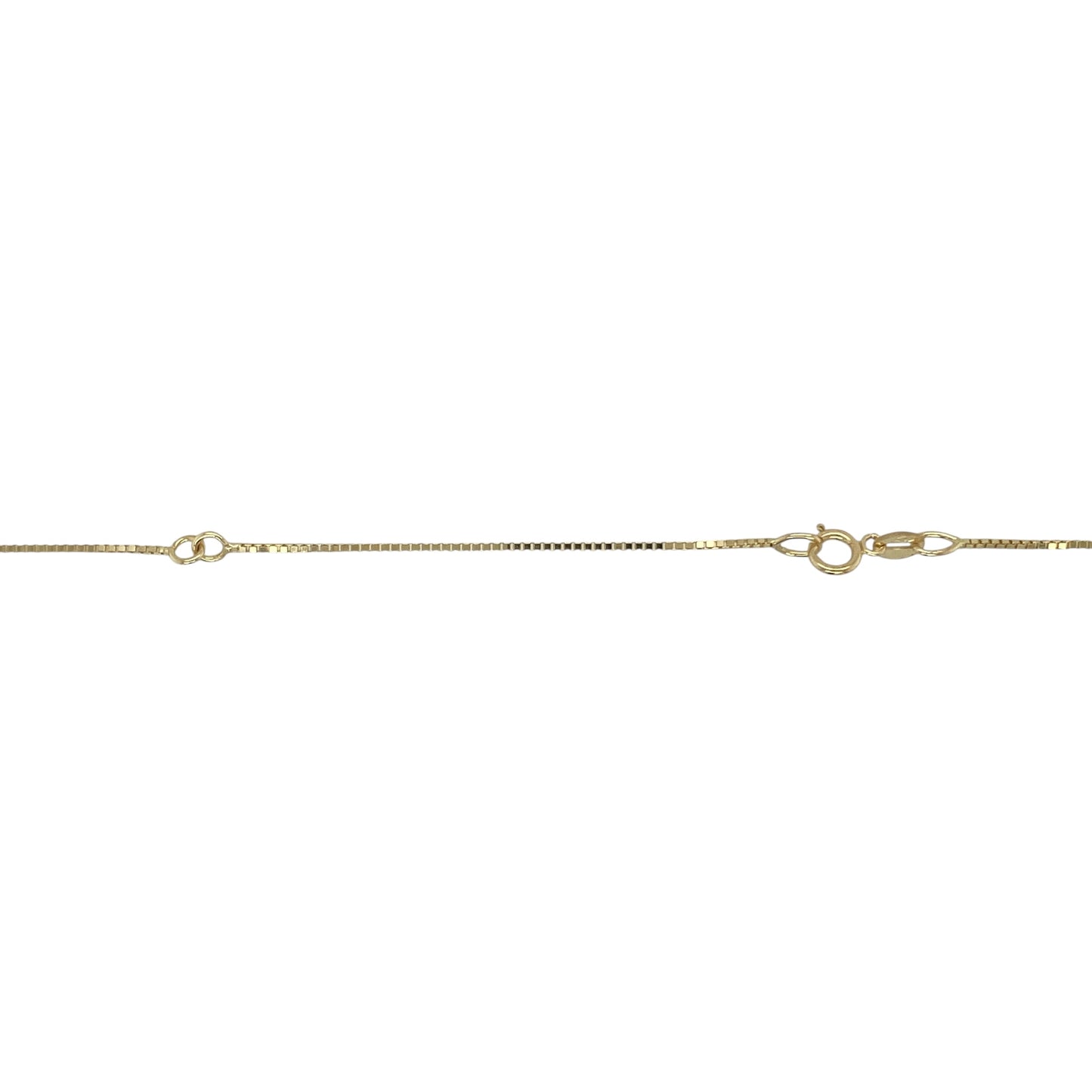 9ct Gold & Diamond Set Open Heart 16" - 18" Necklace