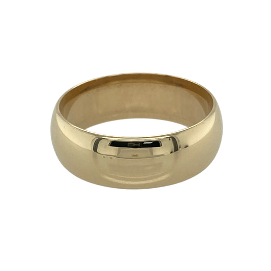 9ct Gold 7mm Wedding Band Ring