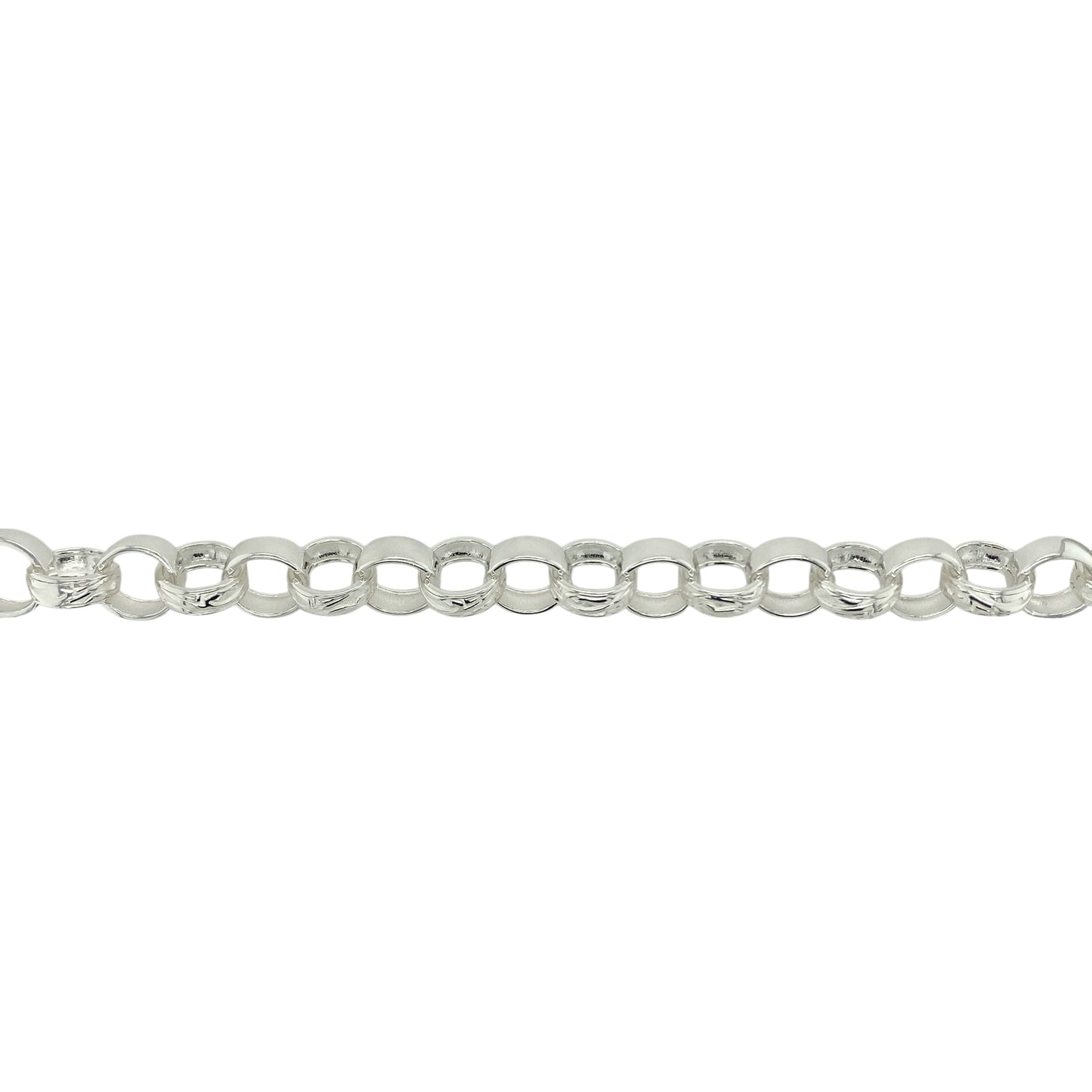 New 925 Silver 26" Patterned Belcher Chain