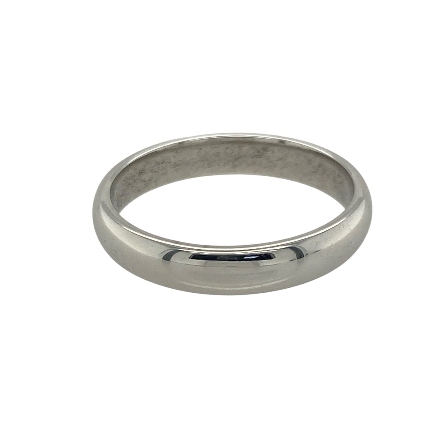 9ct White Gold 4mm Wedding Band Ring