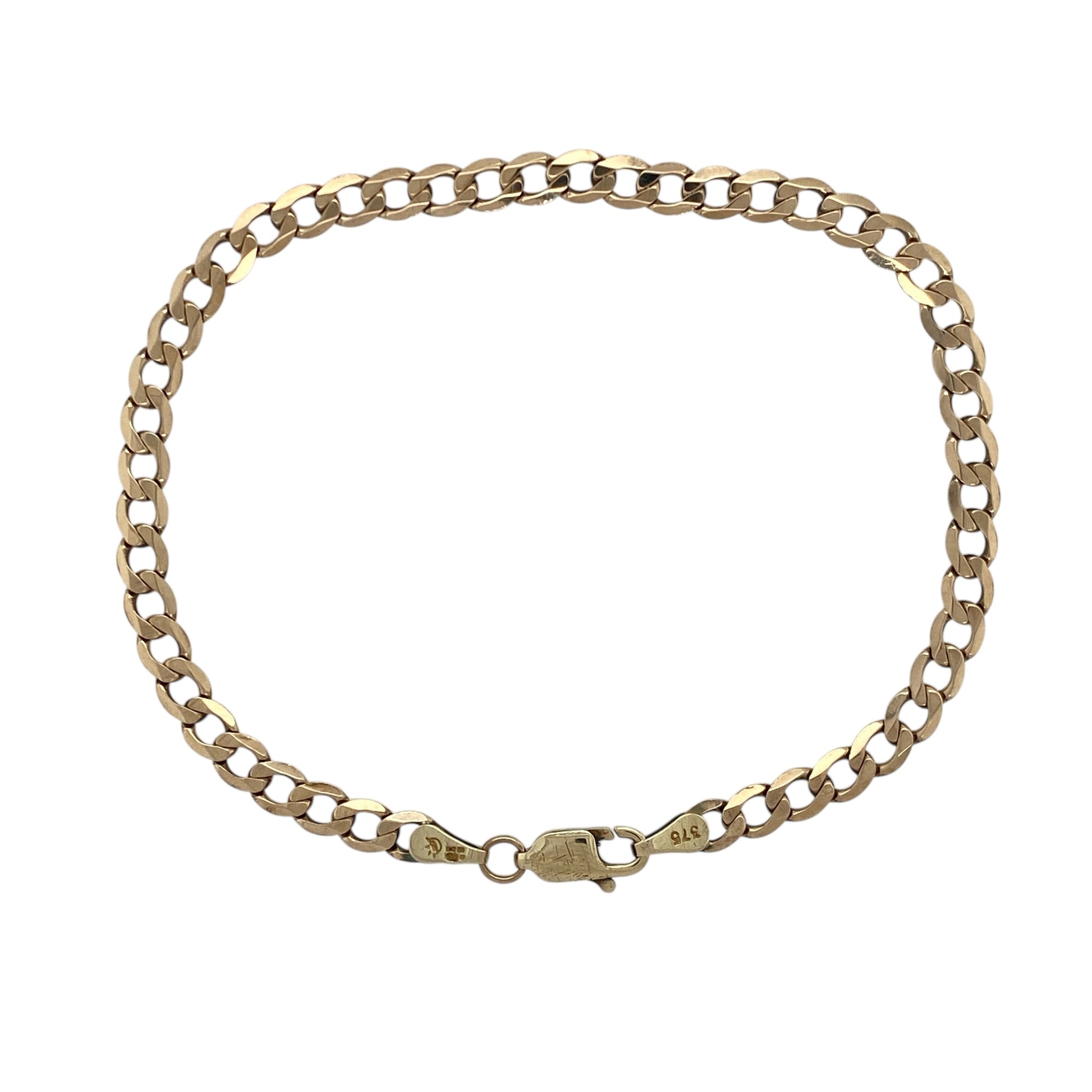 9ct Gold 7.5" Curb Bracelet