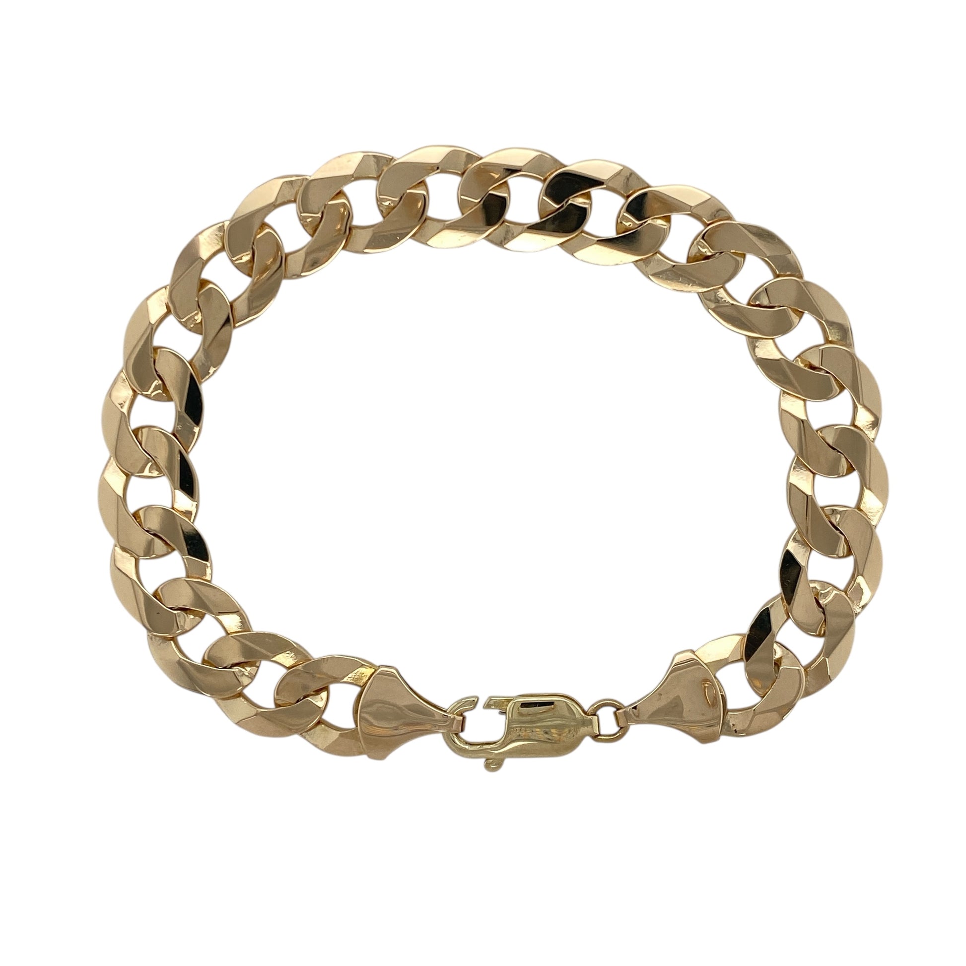 9ct Gold 8.5" Curb Bracelet