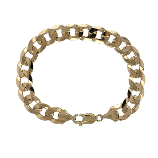 9ct Gold 8.5" Curb Bracelet