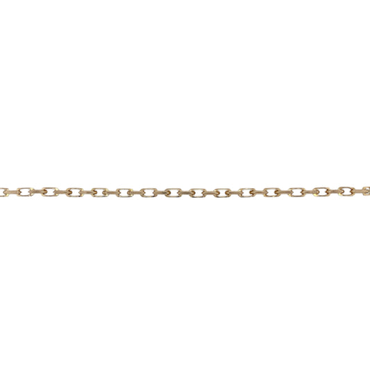 9ct Gold 18" Faceted Belcher Chain