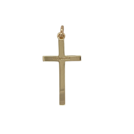 Bring timeless meaning and classic elegance to your collection with this pre-owned 9ct yellow gold plain cross pendantβan enduring symbol of faith and style.
Design: Featuring a smooth and polished traditional cross shape, the pendant offers a clean and refined focal point with universal appeal.
Material: Made in 9-carat yellow gold, the bright polished finish provides a warm, radiant shine.